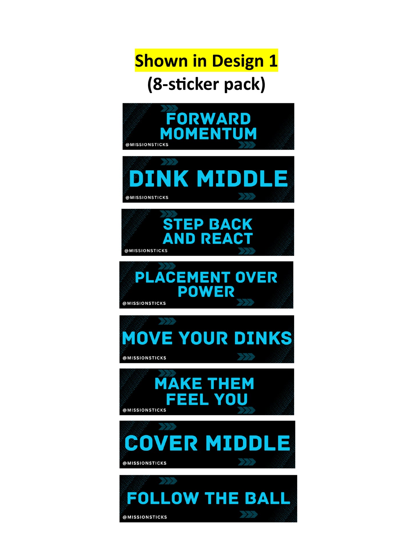 b. Court Awareness Pack (8 stickers)