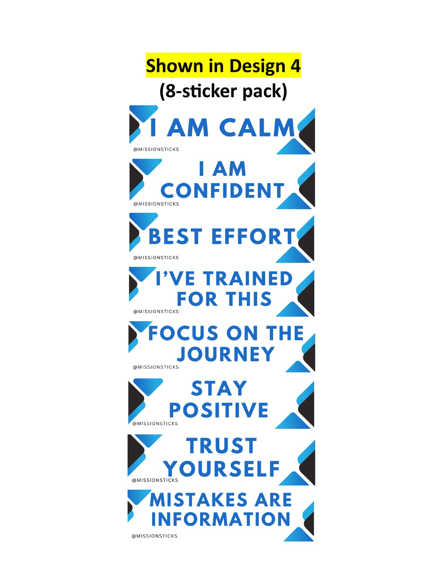 b. Confidence And Calm Pack (8 stickers)