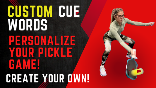 c. Custom Cue Words Pack (8 Stickers) – Personalize Your Pickleball Game!