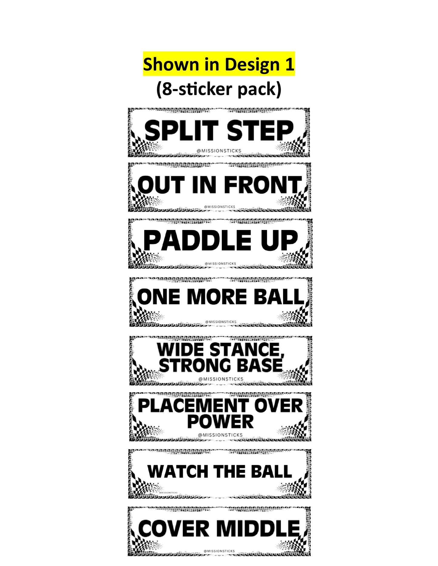 b. Drilling Master Pack (8 stickers)