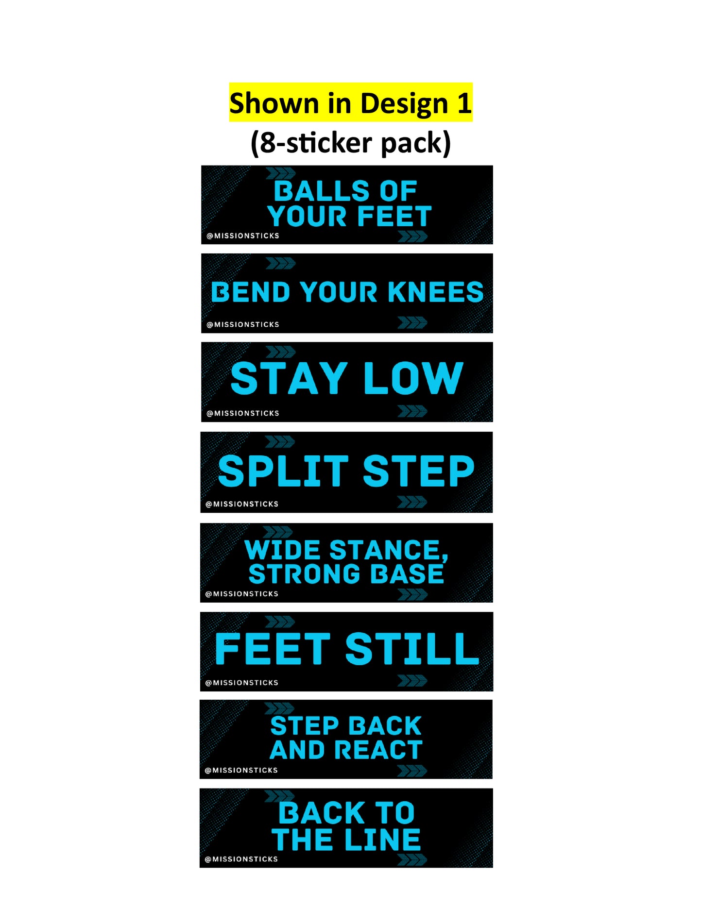 b. Footwork And Position Pack (8 stickers)