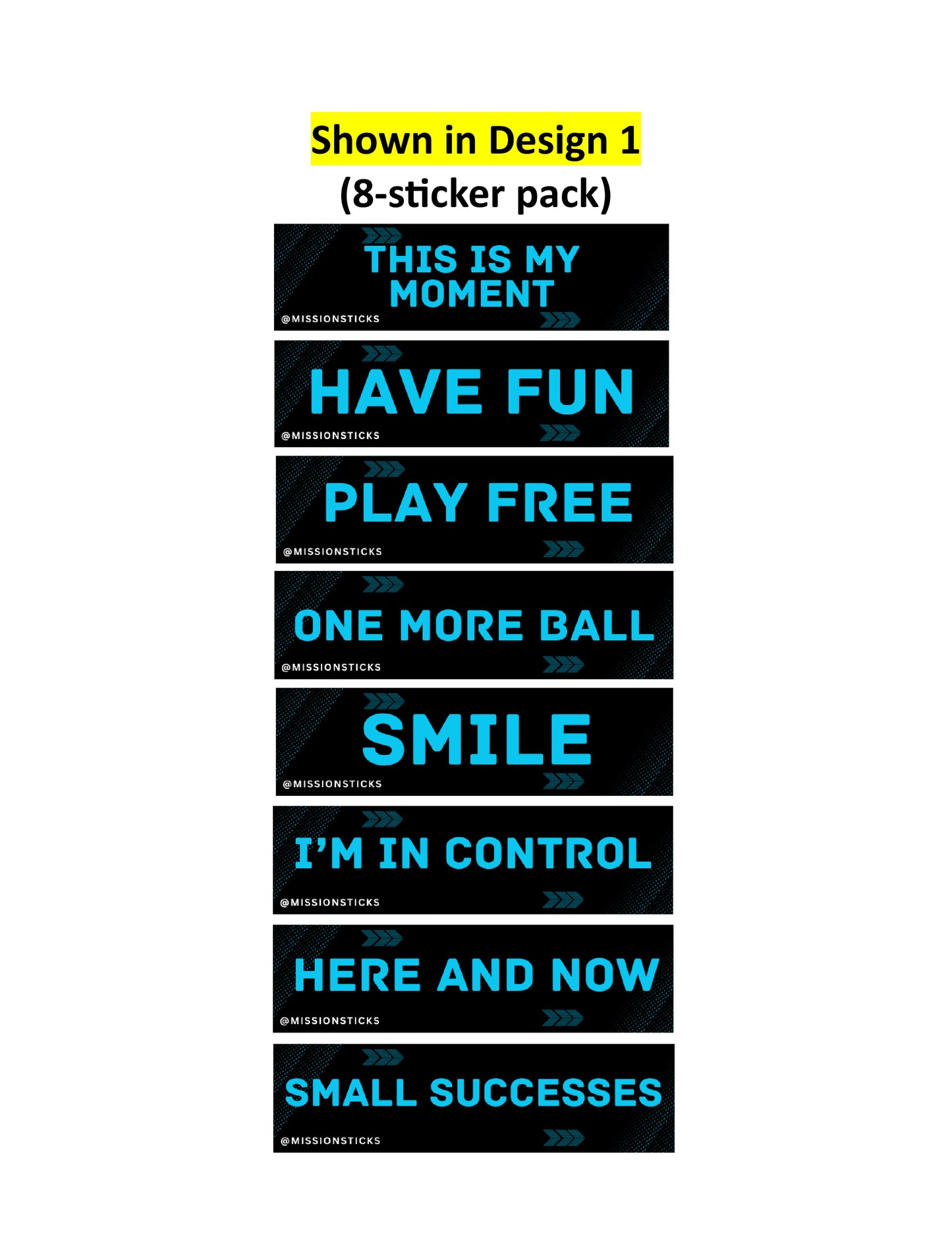 b. Fun And Flow Pack (8 stickers)