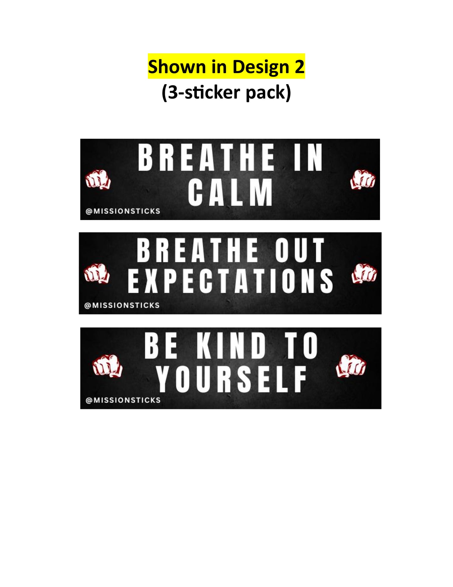 b. The Mindful Pack (3 stickers)